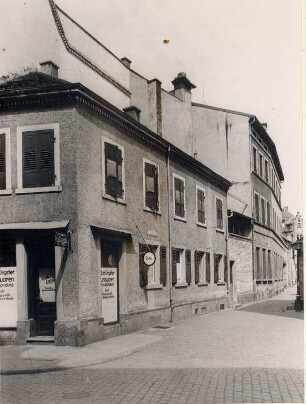 Altstadt, Dörfle. Fasanenstraße/Ecke Kronenstraße, (Müller & Veith)