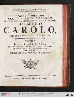 Theses Historico-Philosophicae