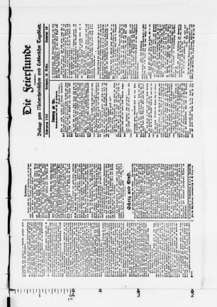Die Feierstunde. 1924-1933
