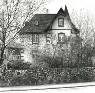 Leipzig-Wiederitzsch. Pfarramt, Bahnhofstraße 10. Straßenfront