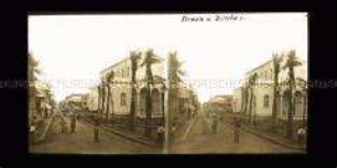 Straße und Kathedrale in Saint-Denis, Reunion