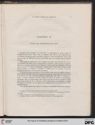 Chapitre II: Étude des dimensions du plan
