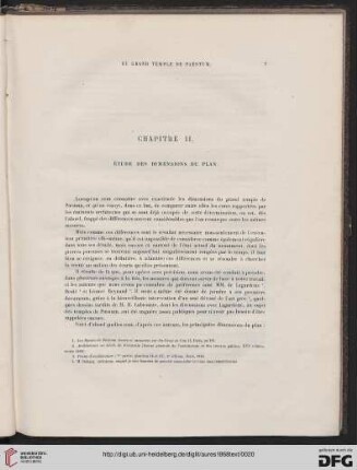 Chapitre II: Étude des dimensions du plan