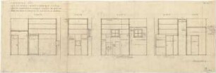 Fischer, Theodor; Bad Tölz (Bayern); Gewerbehalle - Sparkassenraum, Kabinett u. Schrankraum (Wandabwicklungen, Detail)