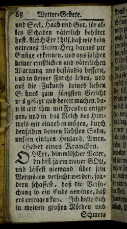 Kranken- und Sterbe-Gebete.
