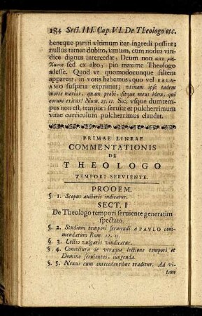 Primae Lineae Commentationis De Theologo Tempori Serviente.