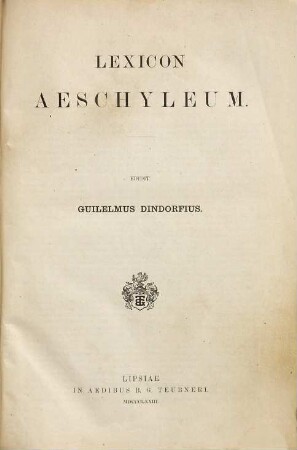 Lexicon Aeschyleum