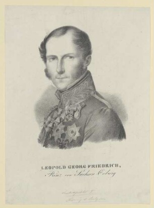 Bildnis des Leopold Georg Friedrich von Sachsen-Coburg