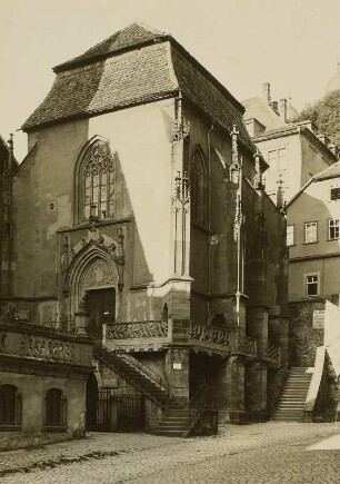 Wertheim. Kilianskapelle (1472/1481, 1903/1904 Rekonstruktion). Straßenansicht