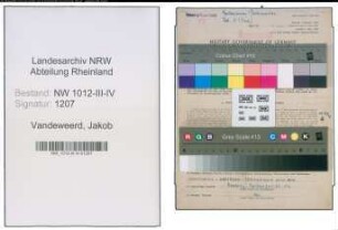 Entnazifizierung Jakob Vandeweerd , geb. 11.02.1904 (Arbeiter)