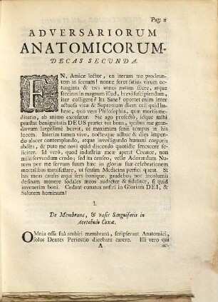 Frederici Ruyschii, ... Adversariorum Anatomico-Medico-Chirurgicorum Decas Secunda : In quâ varia notatu digna recensentur ; Cum Figuris Aeneis