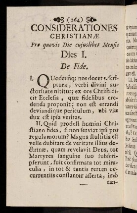 264-273, Dies I - IV
