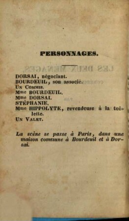 Les deux ménages : [comédie en trois actes]