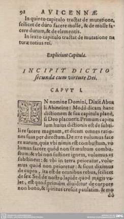 Dictio Secunda.