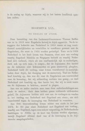 Hoofdstuk XXX. De oorlog op Atjeh