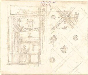 Walther, Conradin; u. a. Deutschland; Italien; Sammlung Conradin Walther: Band IV, Nr. 246 - 301 (fol. 215 - 269) - Dekoration (Detail)