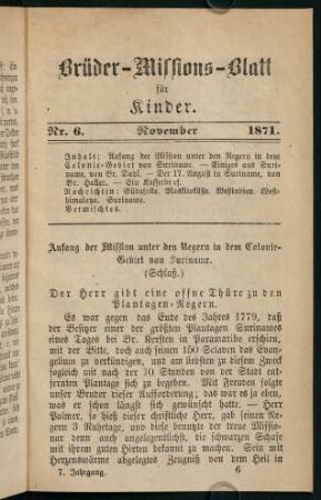 121-144, November 1871 (Nr. 6)