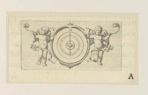 Uhr von Putti gerahmt
