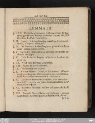 Lemmata.
