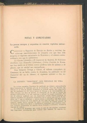La prensa europea y argentina en nuestro vigésimo aniversario