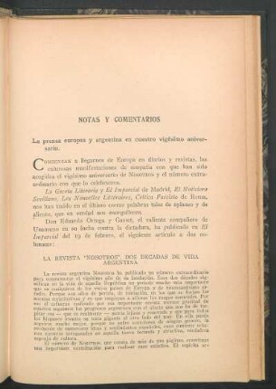 La prensa europea y argentina en nuestro vigésimo aniversario