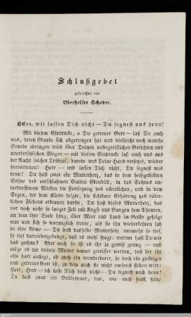 Schlußgebet