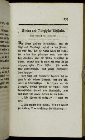 Sieben und Vierzigster Abschnitt. Der französische Wundarzt