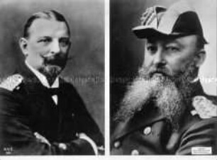 Admiral Eduard von Capelle und Großadmiral Alfred von Tirpitz