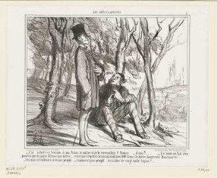 J’ai acheté ce terrain à un franc le mètre et je le revendrai 9 francs, Blatt 1 der Folge "Les Spéculateurs", in: "Le Charivari", Paris 1857