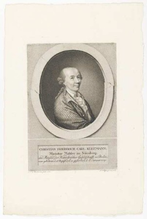 Bildnis des Christian Friederich Carl Kleemann