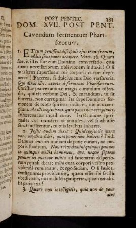 383-391, Hebdomada XVII. Post Pentecosten.