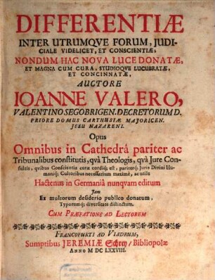 Differentiae inter utrumque forum
