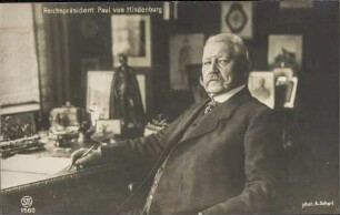 Reichspräsident Paul von Hindenburg
