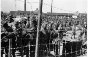 Jugoslawische Kriegsgefangene vor Belgrad
