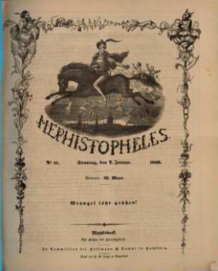 Mephistopheles : politisch-satyrische Wochenschrift mit Illustrationen. 1849 = No. 41 - 91