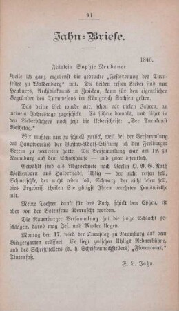 Jahn-Briefe.