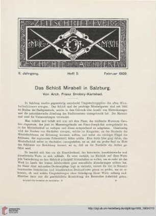 Heft 5 [Februar 1909]