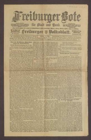 Ausgabe von "Freiburger Bote"