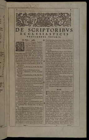 De Scriptoribus Ecclesiasticis Testamenti Veteris.