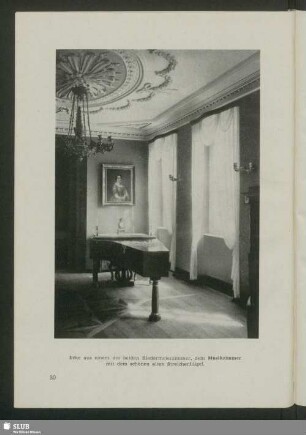 Musikzimmer und Wohnzimmer der Biedermeierzeit