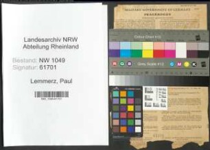 Entnazifizierung Paul Lemmerz , geb. 06.02.1907 (Geschaeftsfuehrer)