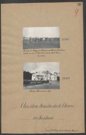Brücke bei Blonje im Straßenzuge Blonje - Warschau, erbaut von der 3. Ldst.Pion.Komp. XII. A.Korps