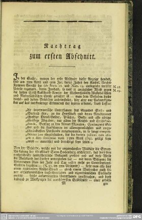 Nachtrag zum ersten Abschnitt