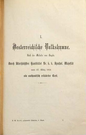 Gesammelte Schriften : Mit e. Einl. von Julius von der Traun, 5