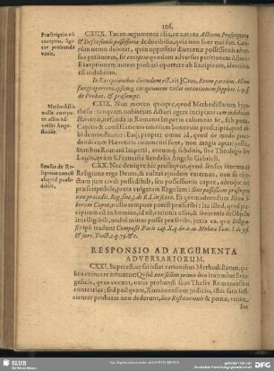 Responsio Ad Argumenta Adversariorum