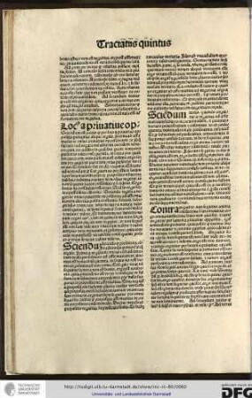 Locus a privative op. Sciendum est primo quod pro loco a privative oppositis ponuntur alique regule, prima ab affirmatione unius privative oppositorum de aliquo subiecto...