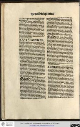 Locus a privative op. Sciendum est primo quod pro loco a privative oppositis ponuntur alique regule, prima ab affirmatione unius privative oppositorum de aliquo subiecto...