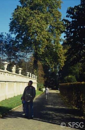 Potsdam, Park Sanssouci, Parterre Bildergalerie und Umgebung.