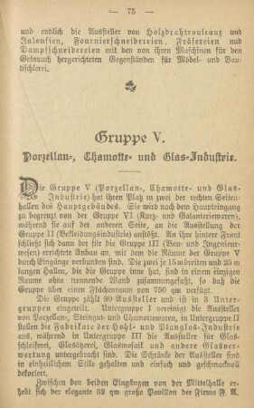 Porzellan-, Chamotte- und Glas-Industrie