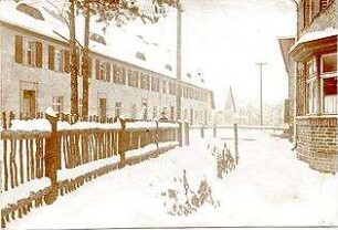 Fischer, Theodor; Lauta, Gartenstadt - Nord; Saalbau - Außenansicht, Wendenstrasse von Punkt C